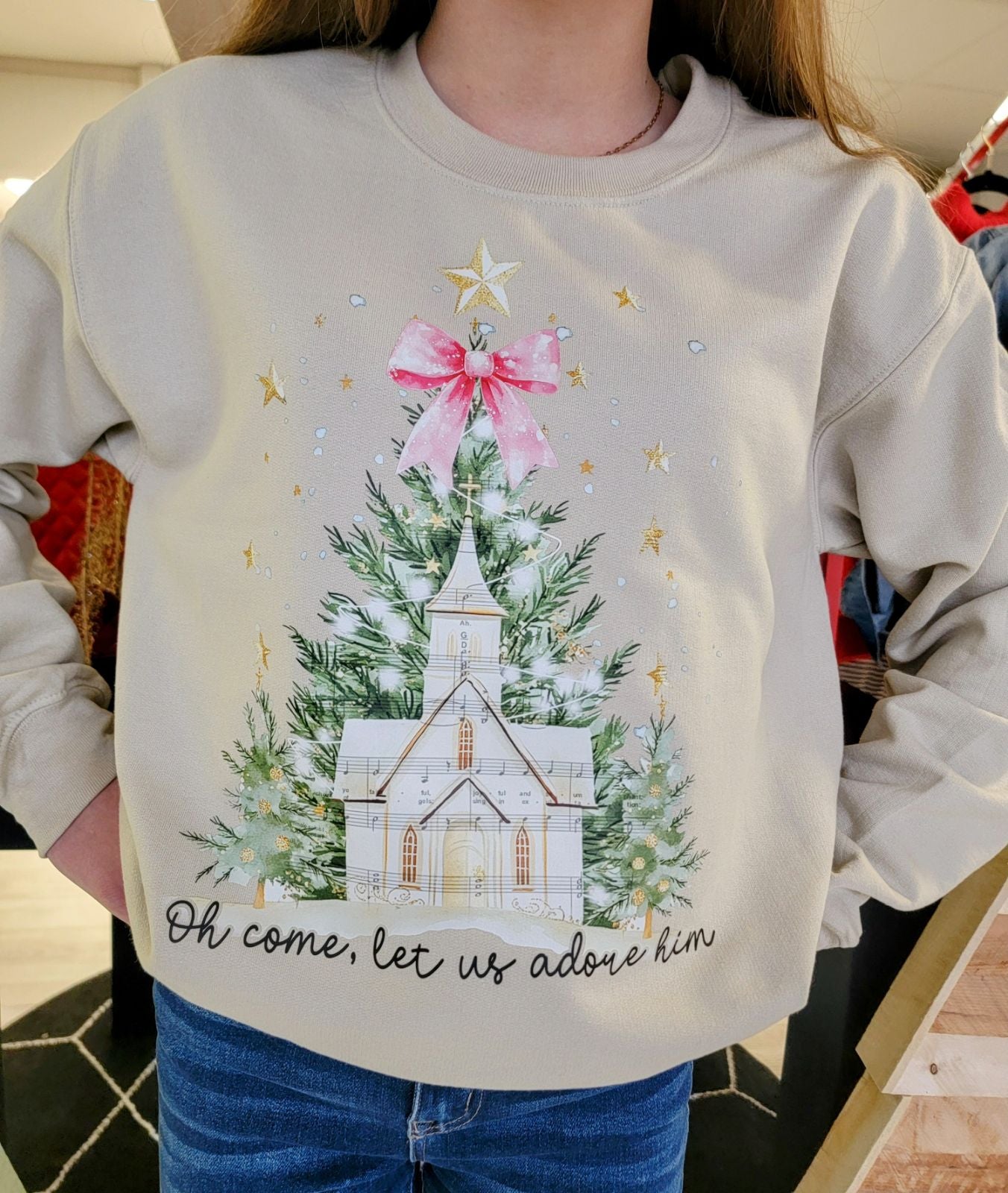 The Oh Come Let Us Adore Him Graphic - Women's Collection - In Store & Online