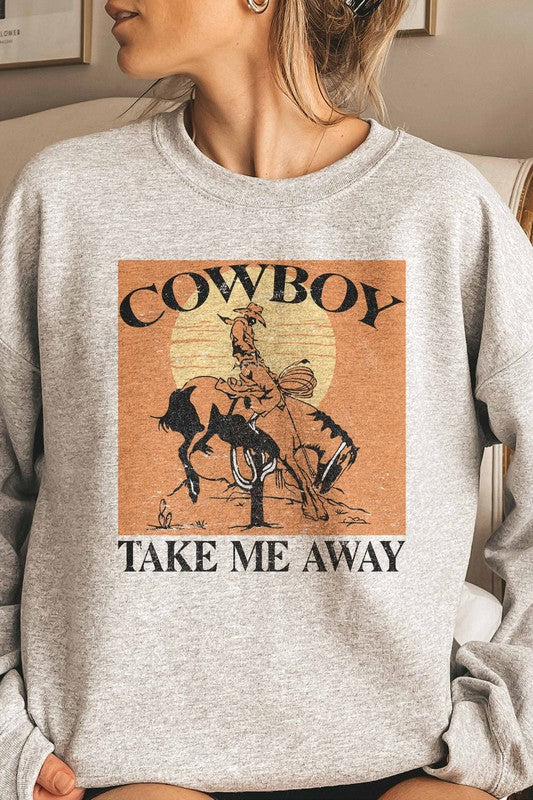 The Cowboy Take Me Away Graphic Sweatshirt - Women's Collection - Online Only