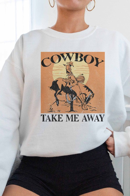 The Cowboy Take Me Away Graphic Sweatshirt - Women's Collection - Online Only