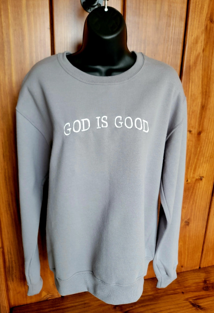 The God Is Good Graphic Sweatshirt - Women's Collection - Curvy Collection - In Store & Online