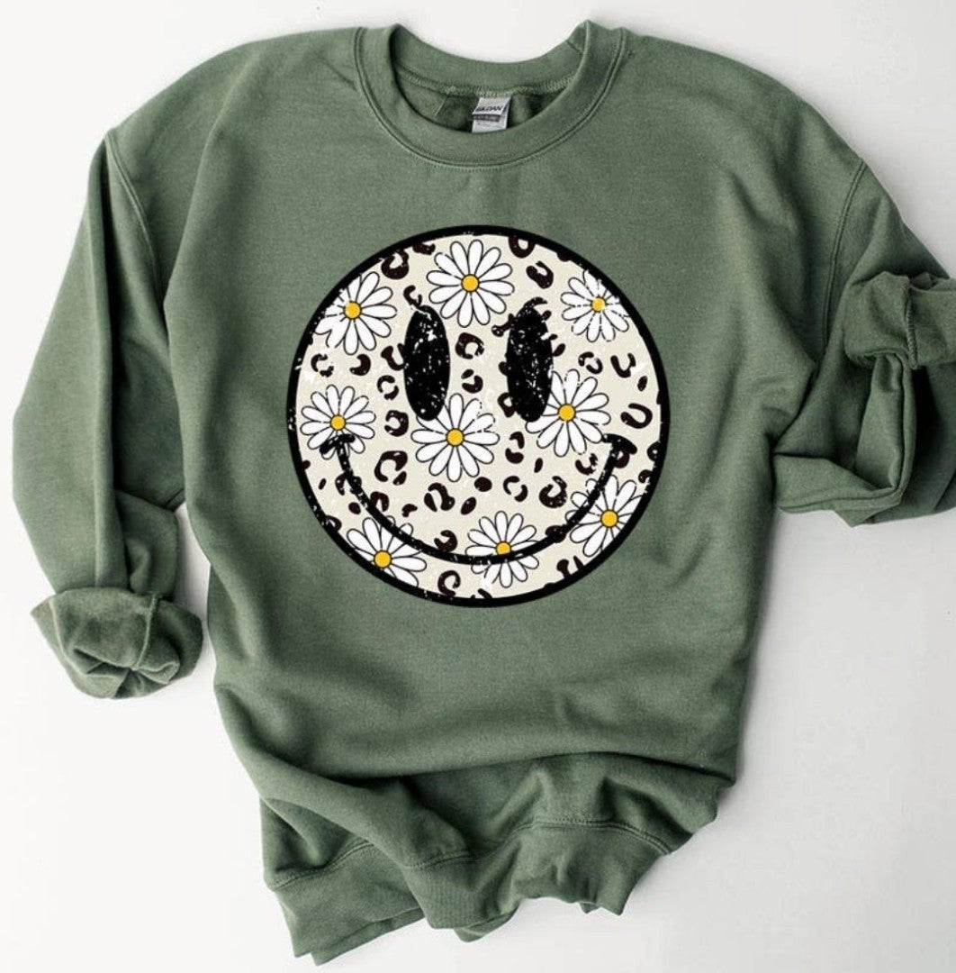 The Daisy Smiley Sweatshirt - Women's Collection - In Store & Online
