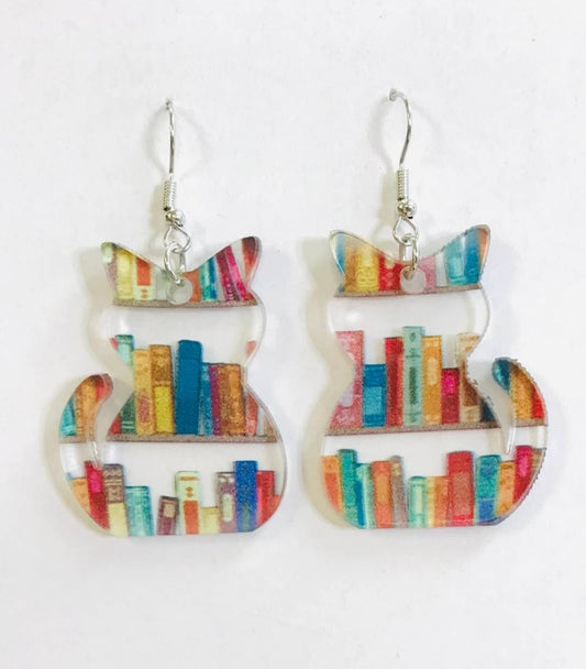 The Library Cat Earring - Women's Accessories - In Store & Online