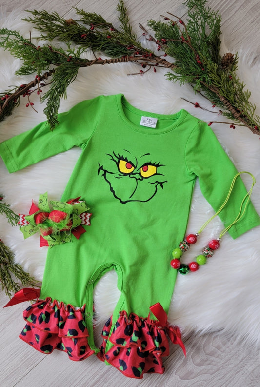 The Grinch Romper - Baby Girl Collection - In Store & Online