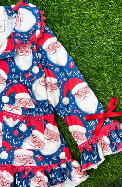 The Blue Santa PJ Set - Girl's Collection - In Store & Online