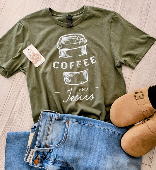 The Coffee & Jesus Graphic Tee - Women's Collection - In Store & Online