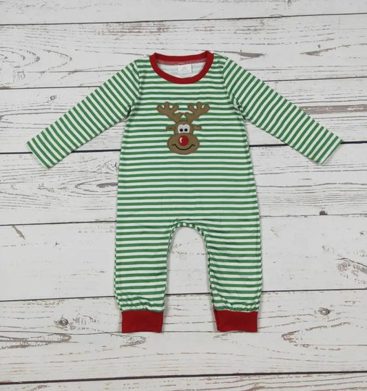 The Aidan Reindeer Romper - Baby Boy Collection - In Store & Online