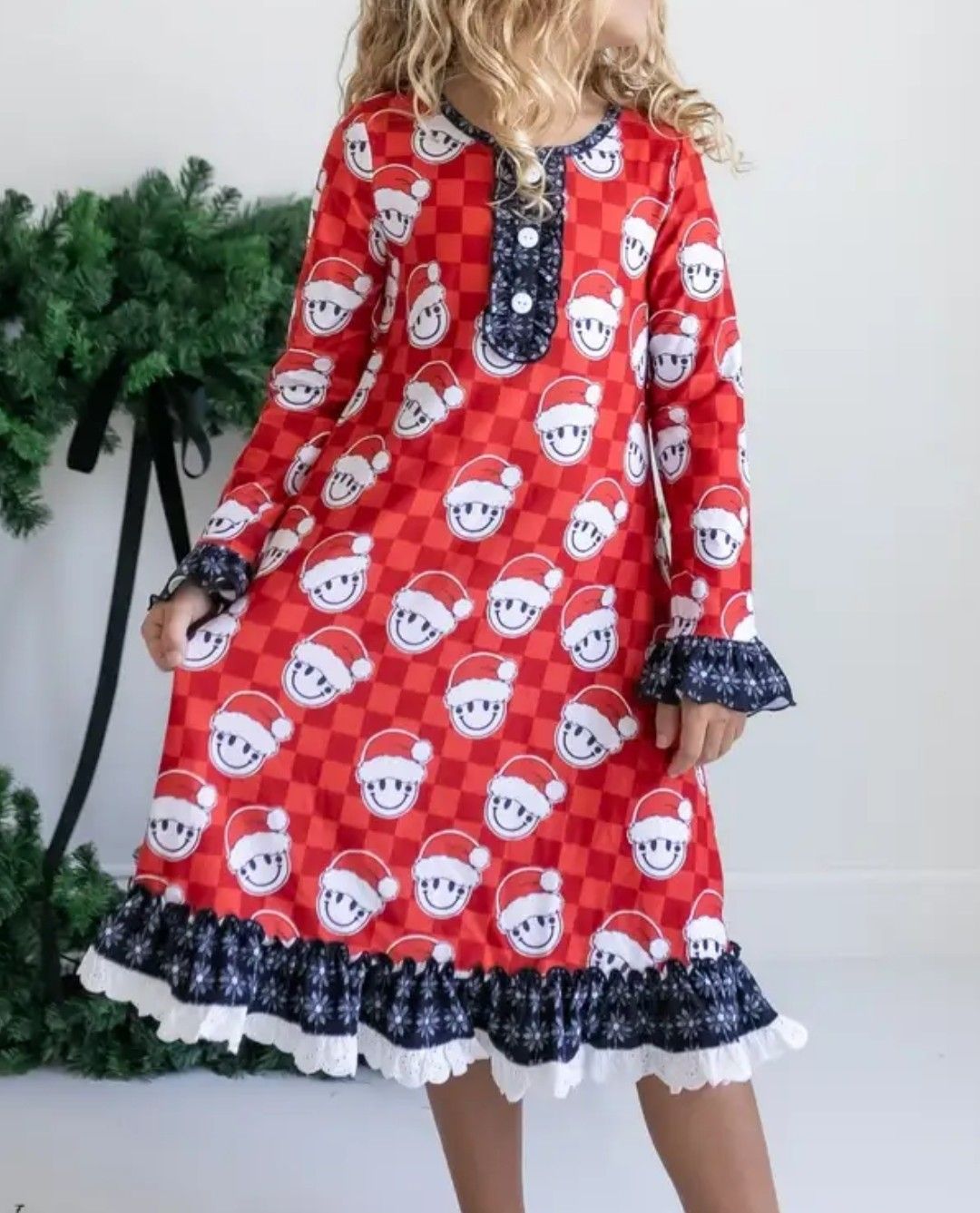 The Santa Smiley Gown - Girl's Collection - In Store & Online