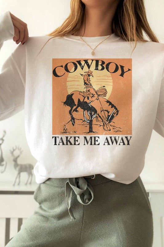The Cowboy Take Me Away Graphic Sweatshirt - Women's Collection - Online Only
