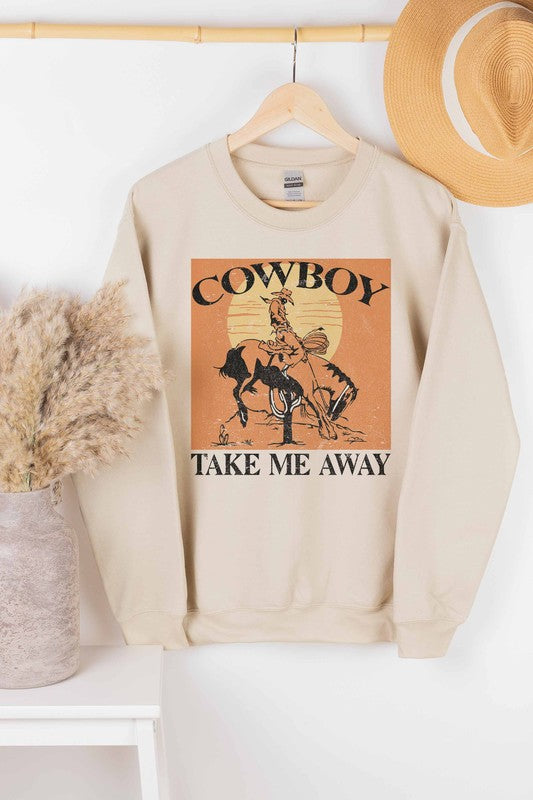 The Cowboy Take Me Away Graphic Sweatshirt - Women's Collection - Online Only