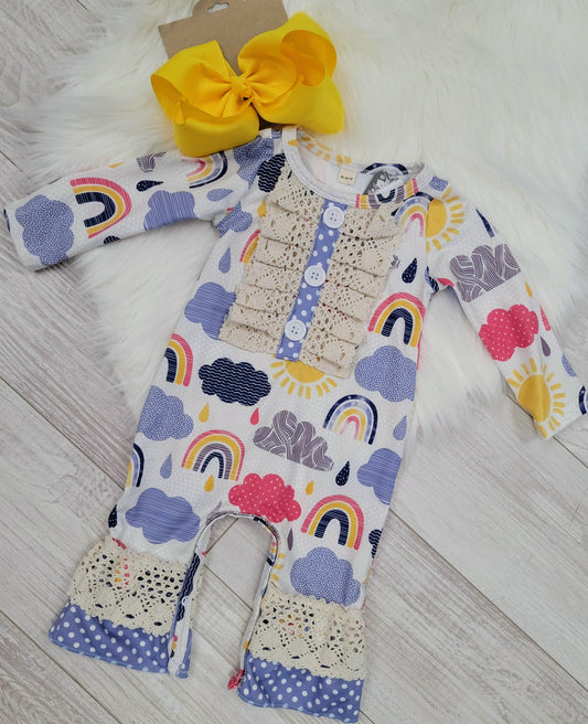 The Wren Romper - Baby Girl Collection