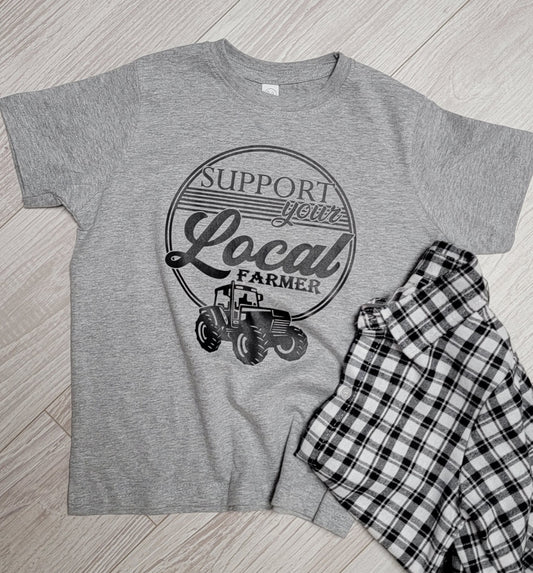 The Support Your Local Farmer Graphic - Boy's Collection - In Store & Online