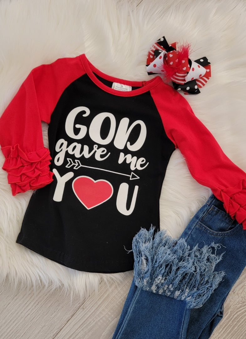 The God Gave Me You Top - Girl's Collection - In Store & Online