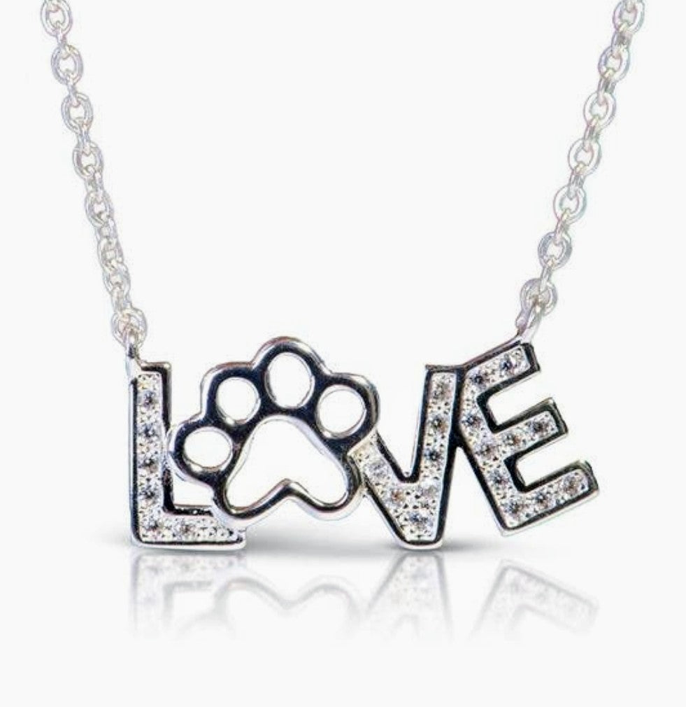 The Love Paw Print Necklace - Women's Accessories