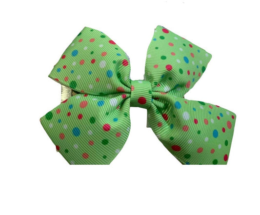 The Green Polka Dot Bow - Children's Accessories - In Store & Online